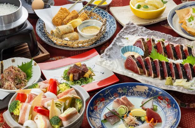 藁焼き鰹たたき明神丸岡山本町店